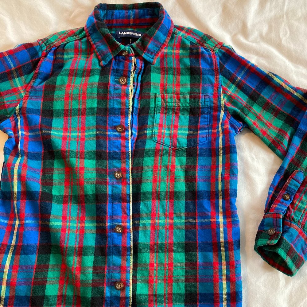 Boys festive flannel shirt